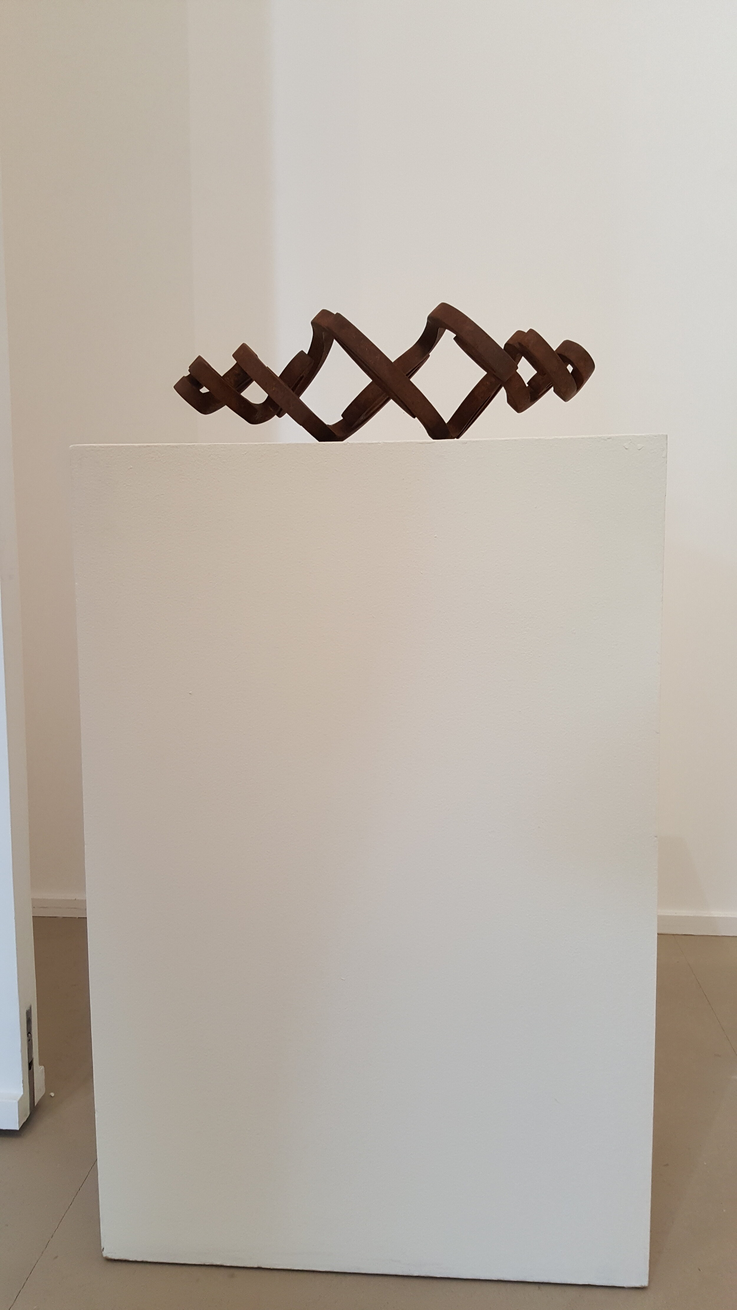 Dual column (vortex) horizontal version  2017 Mild steel 50 x 16 x 18cm.  $9,500(1 of 9)