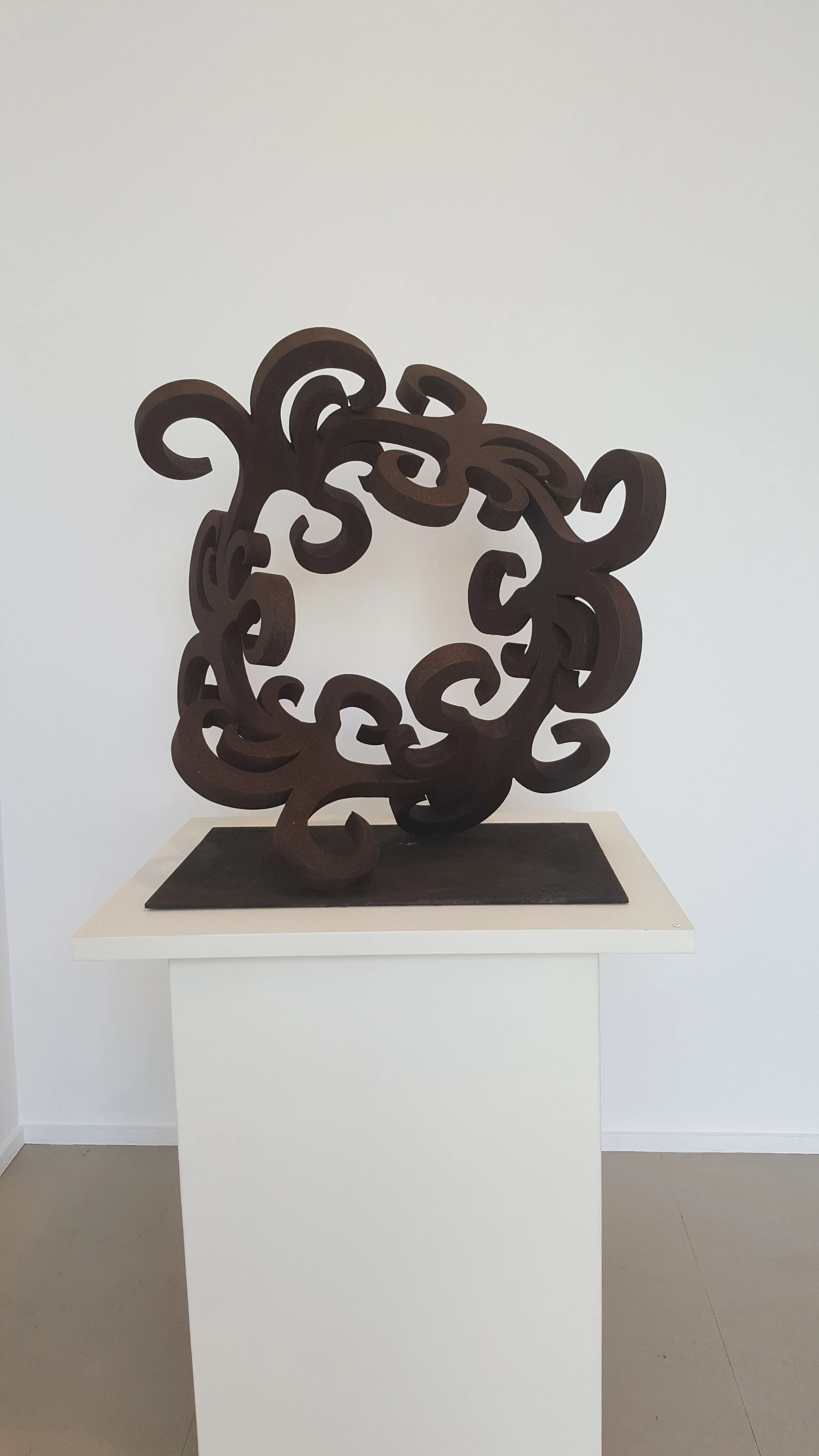 Theatre of the round. 2018 Mild steel, Corten steel 60 x 120 x 120 cm overall $19,500  each piece variable dimensions  $1,500 (1 of 5)