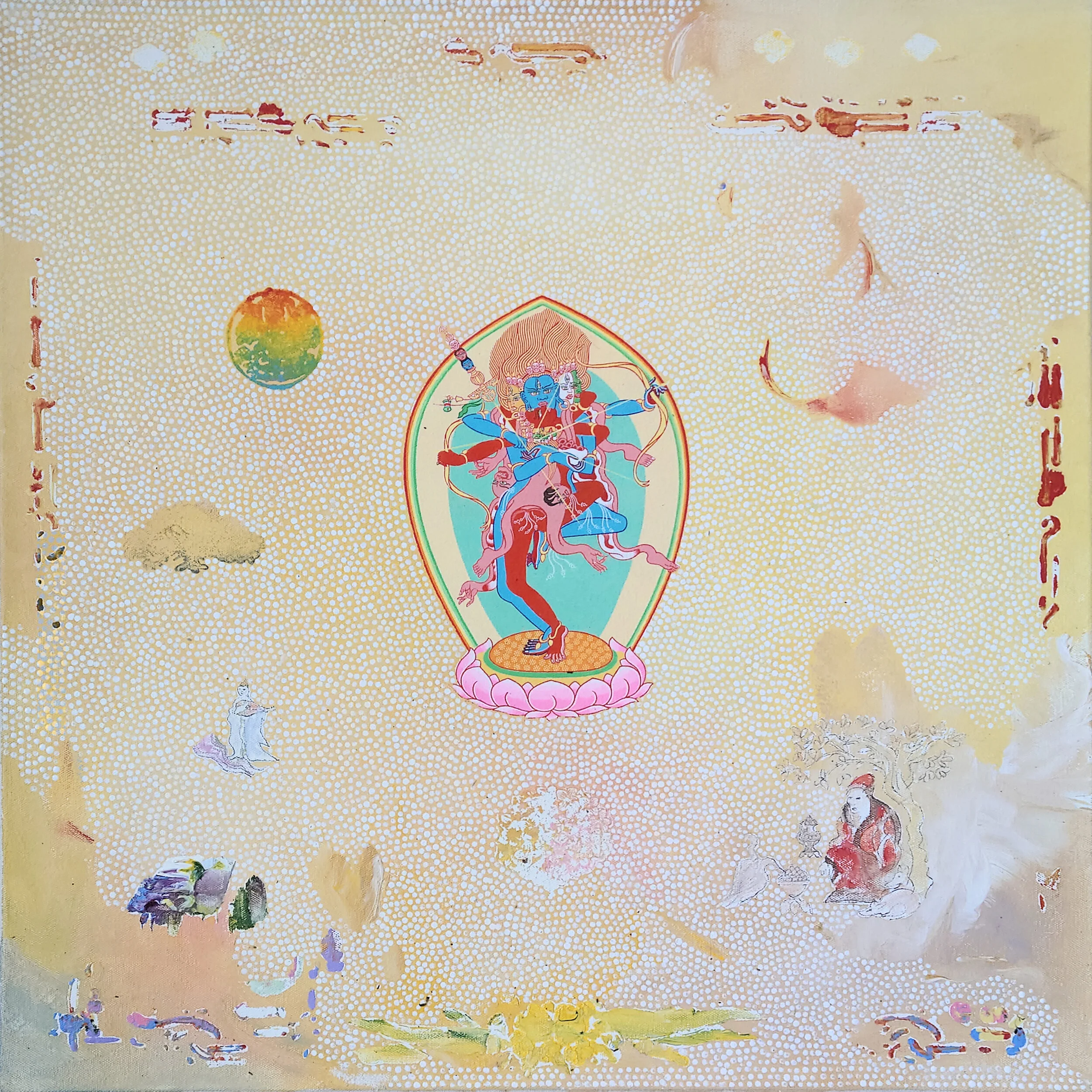 Protector Deity. 2020 (with Daniel Bogunovic) acrylic on linen 61 x 61 cm $2,000