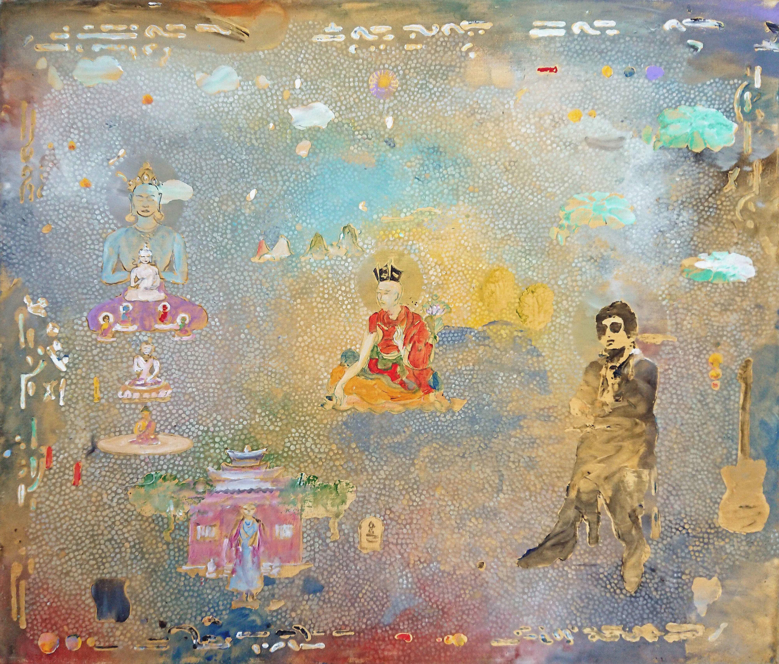 St Bob. 2020 acrylic on linen 50 x 61 cm $1,200