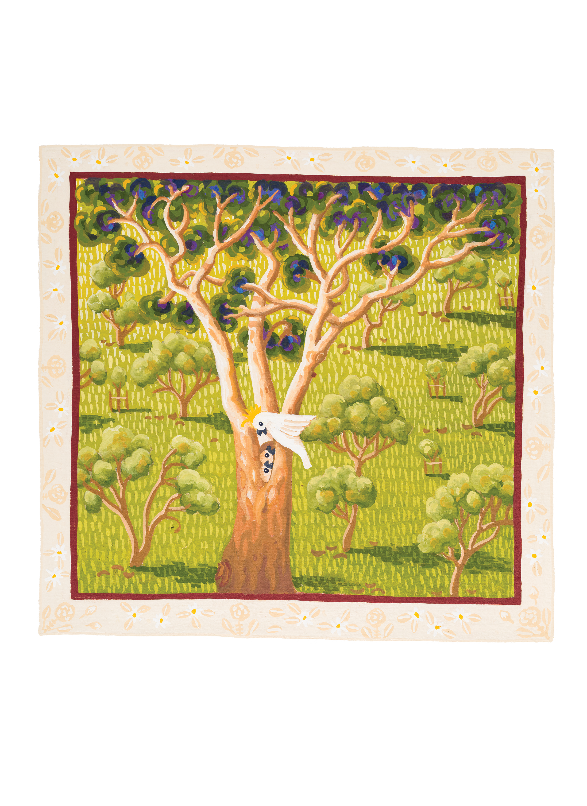 SOLD  Rosie's tree 2025 17 x 18 cm 