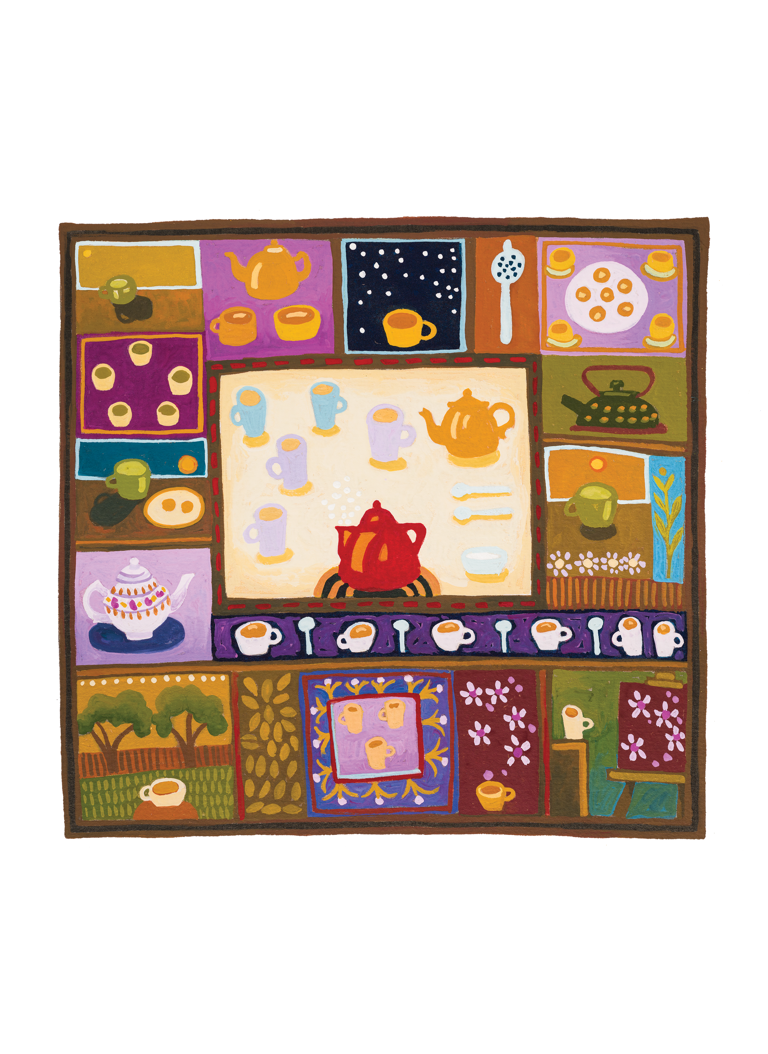 The way of tea. 2024 17 x 17.5 cm