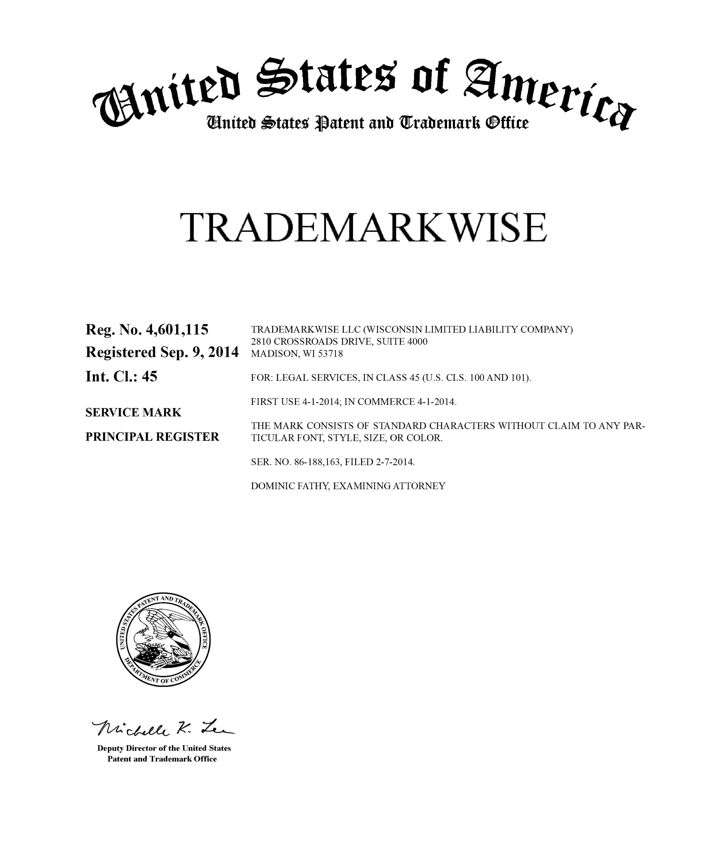 That’s T-R-A-D-E-M-A-R-K-W-I-S-E® with a “Circle R”