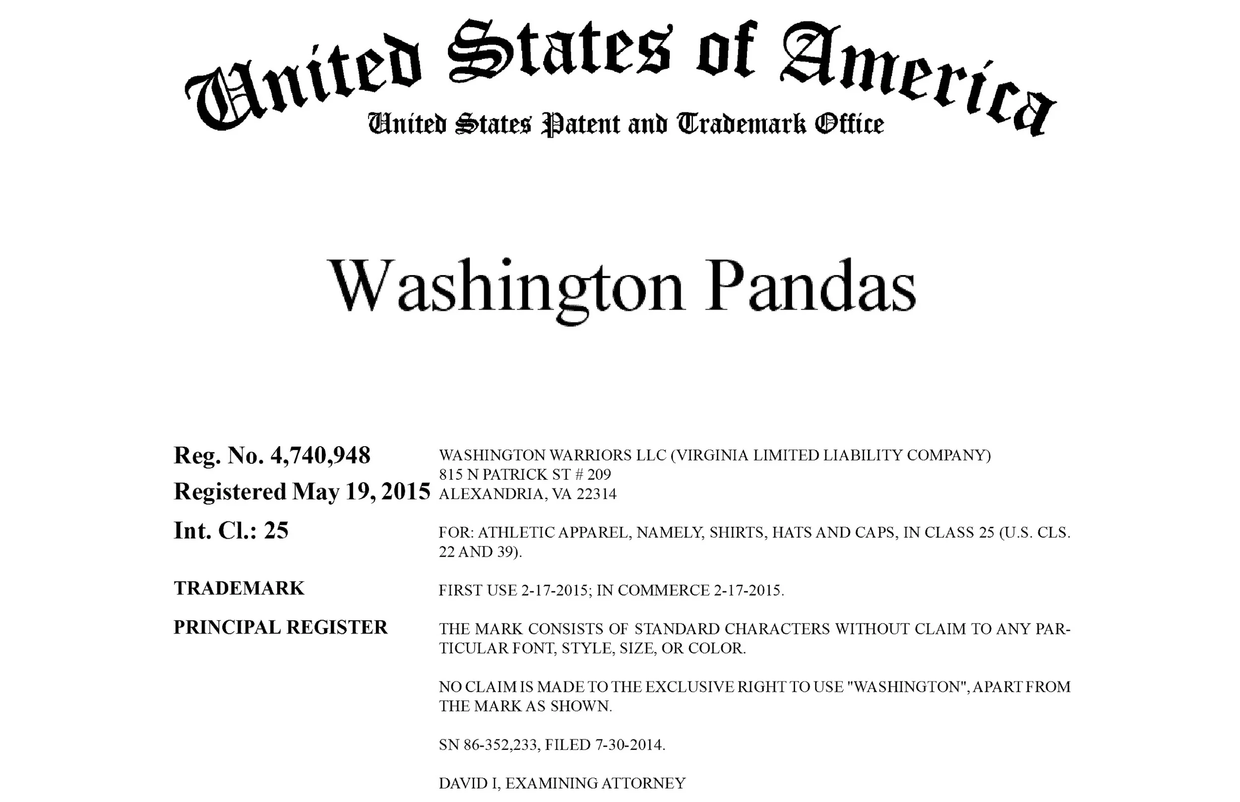 How About the “Washington Red-gistrations”?