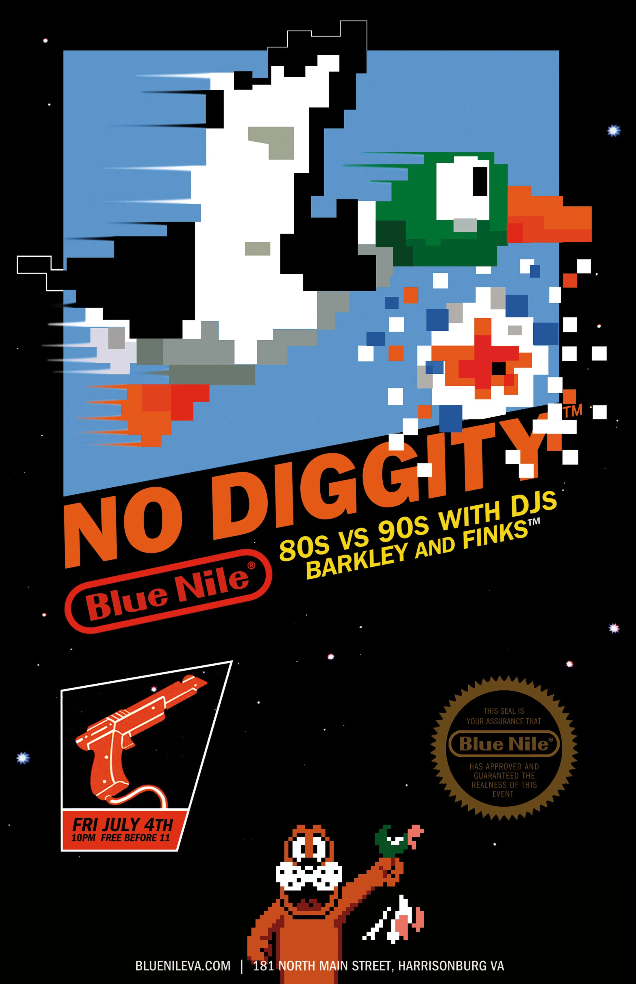 NO DIGGITY: 80s & 90s Dance Party Flyer