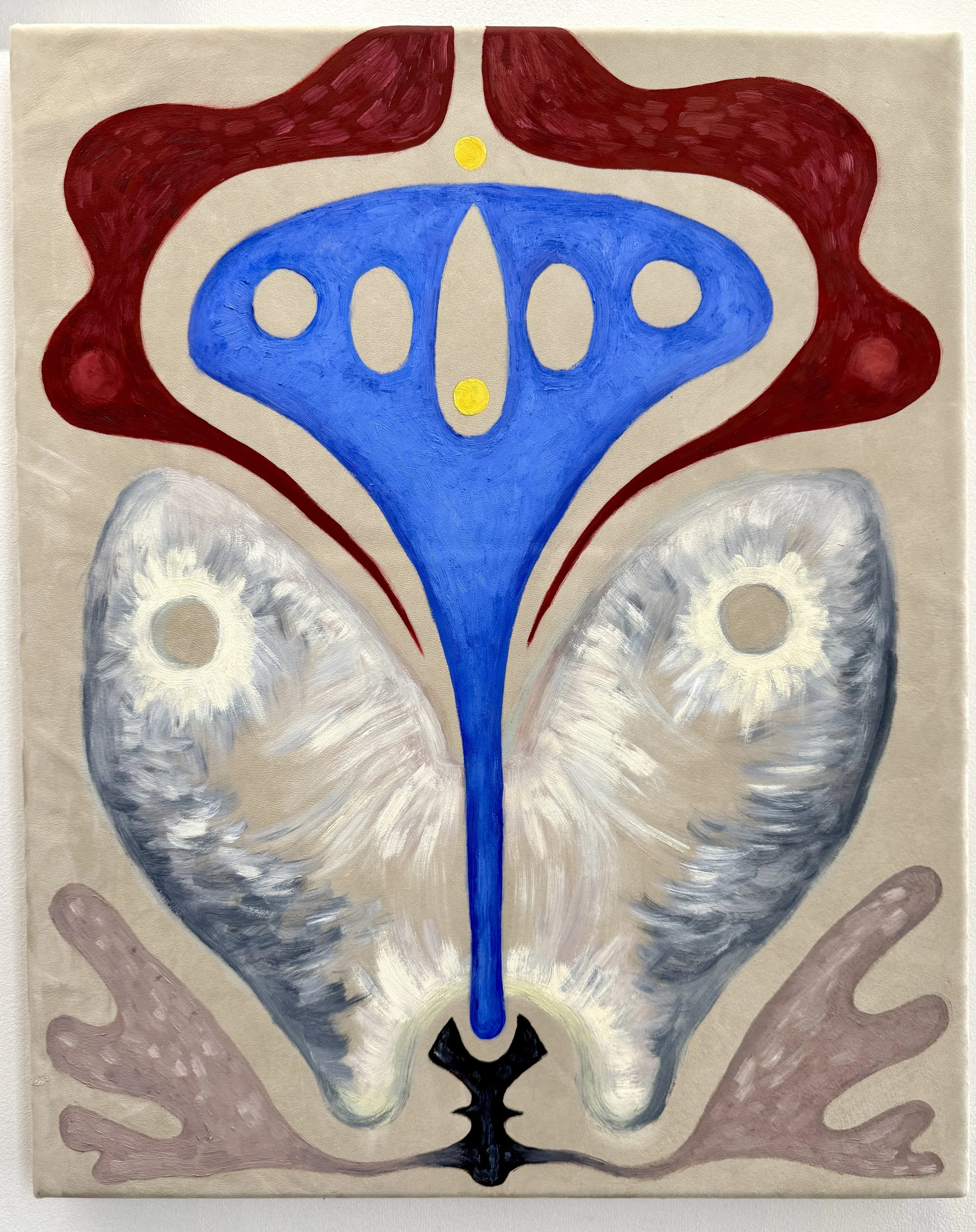 Underskin Floral Arrangements
oil on suede leather
24 x 20 in