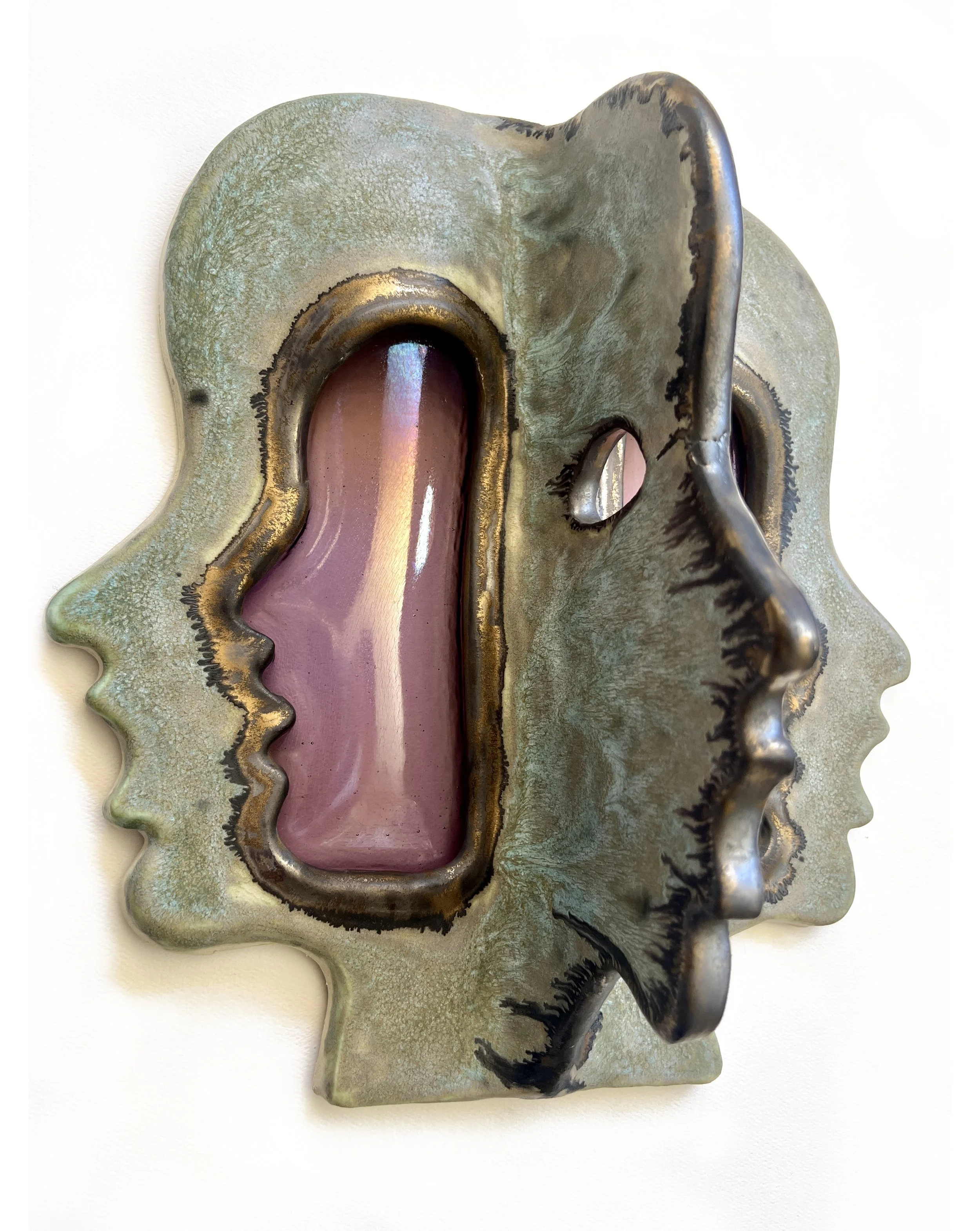 Coming and Going
Ceramic and glass,
12 x 12 x 7 inches
2026
