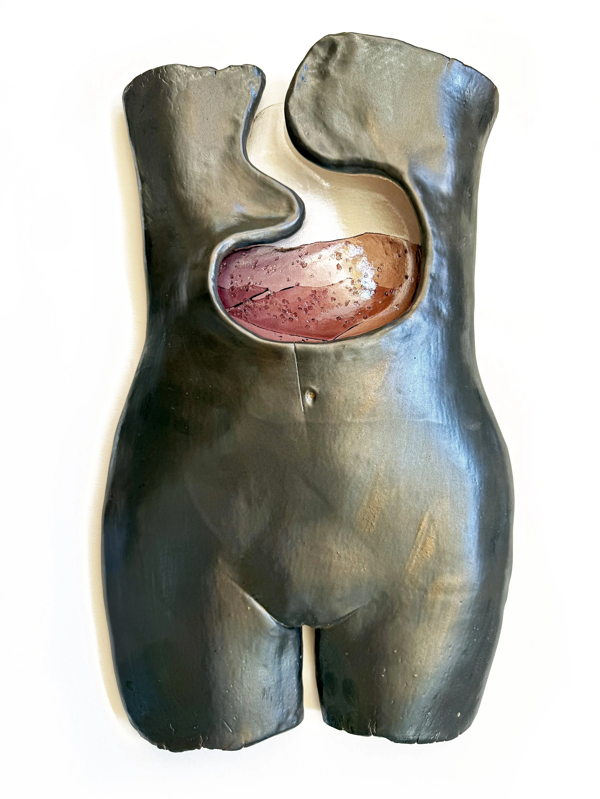 Half a bottle of Pinot
ceramic and glass
18 x 12 x 4 in
