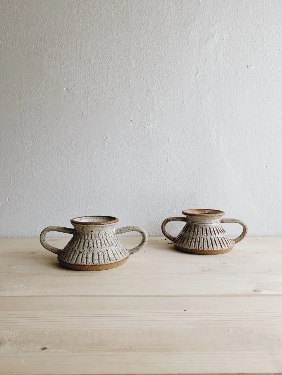 Small Artisan Vase - White