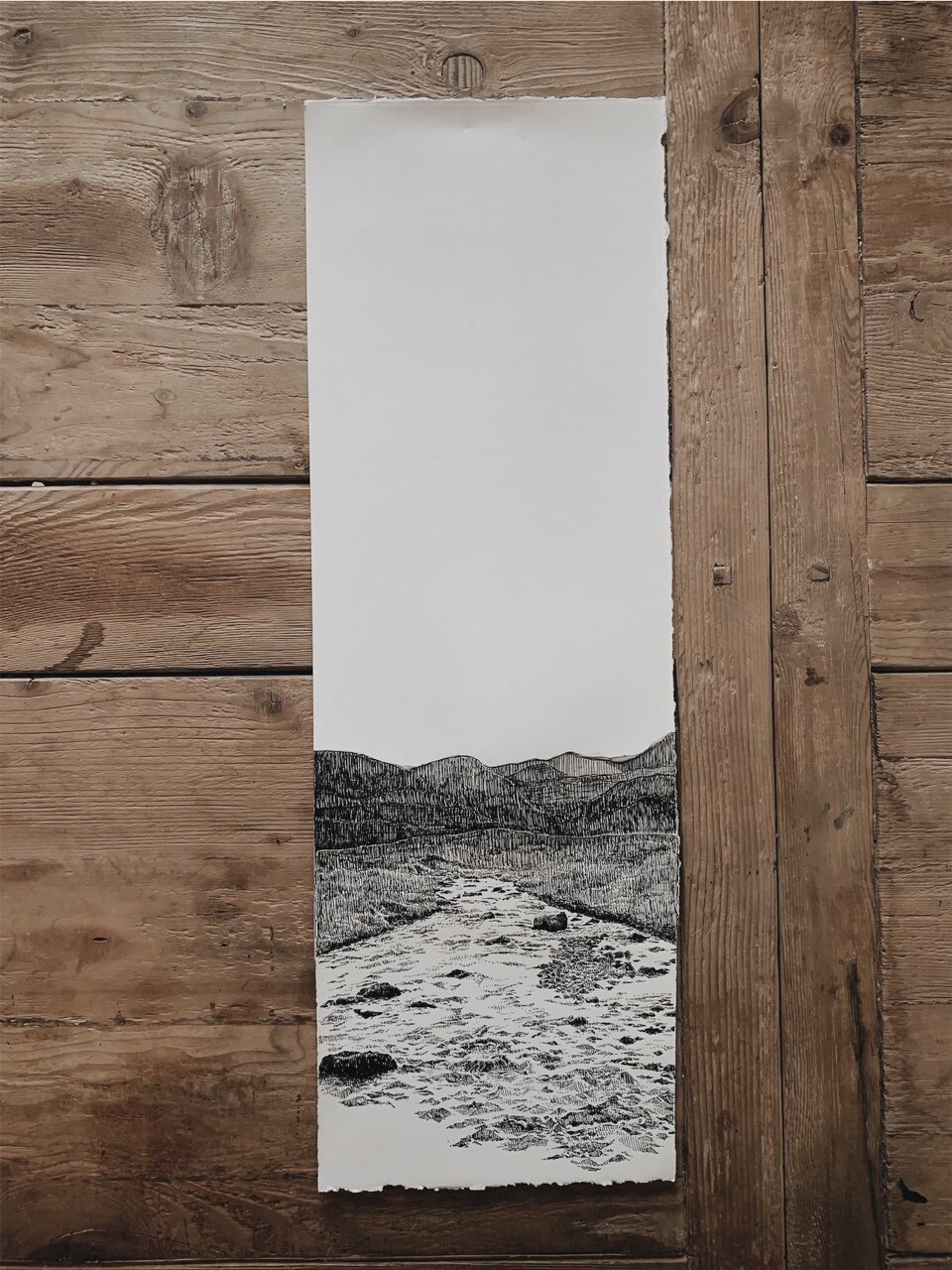 Original Drawing - Iceland Scroll