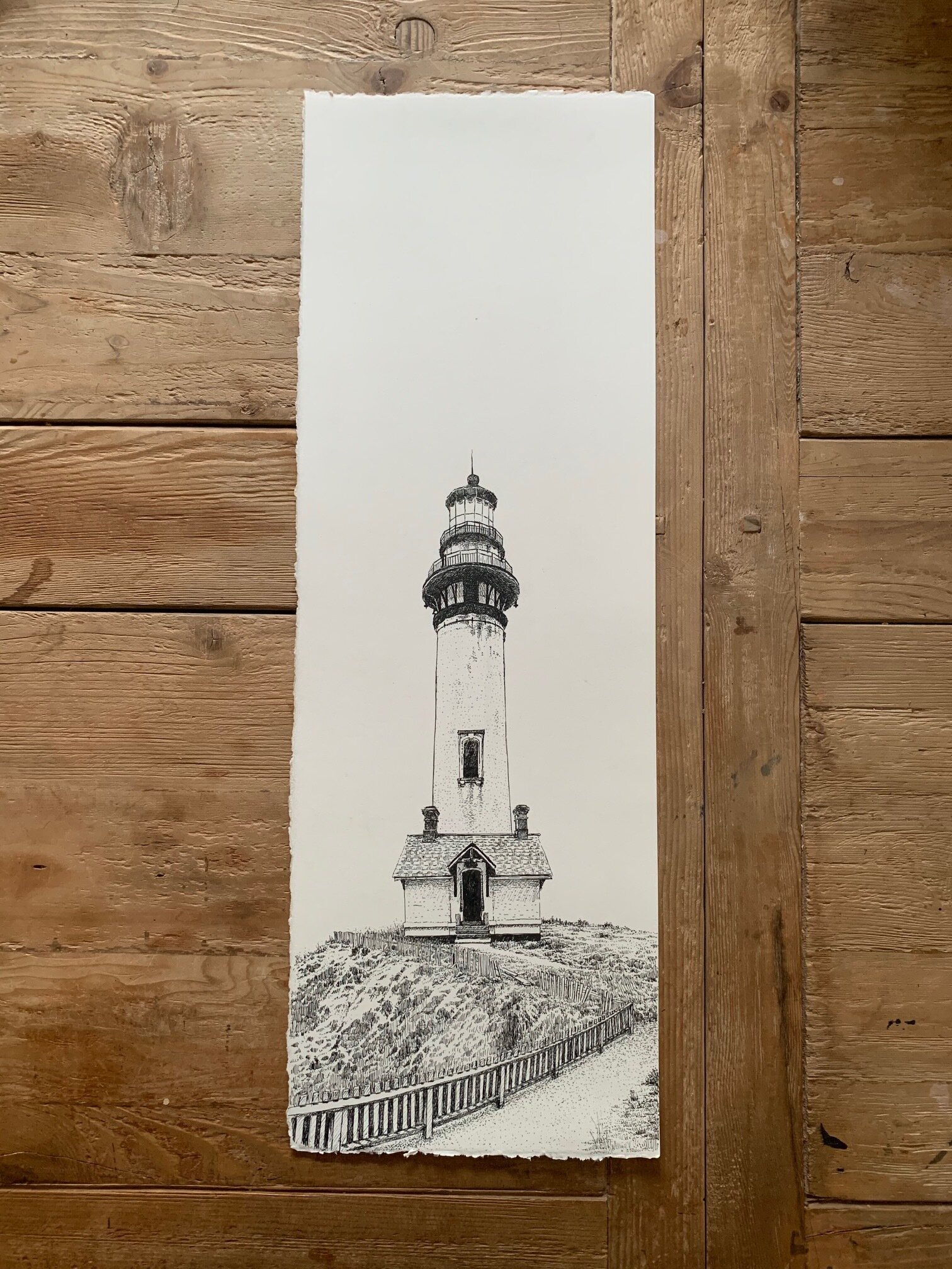 Original Drawing - Pigeon Point Lighthouse