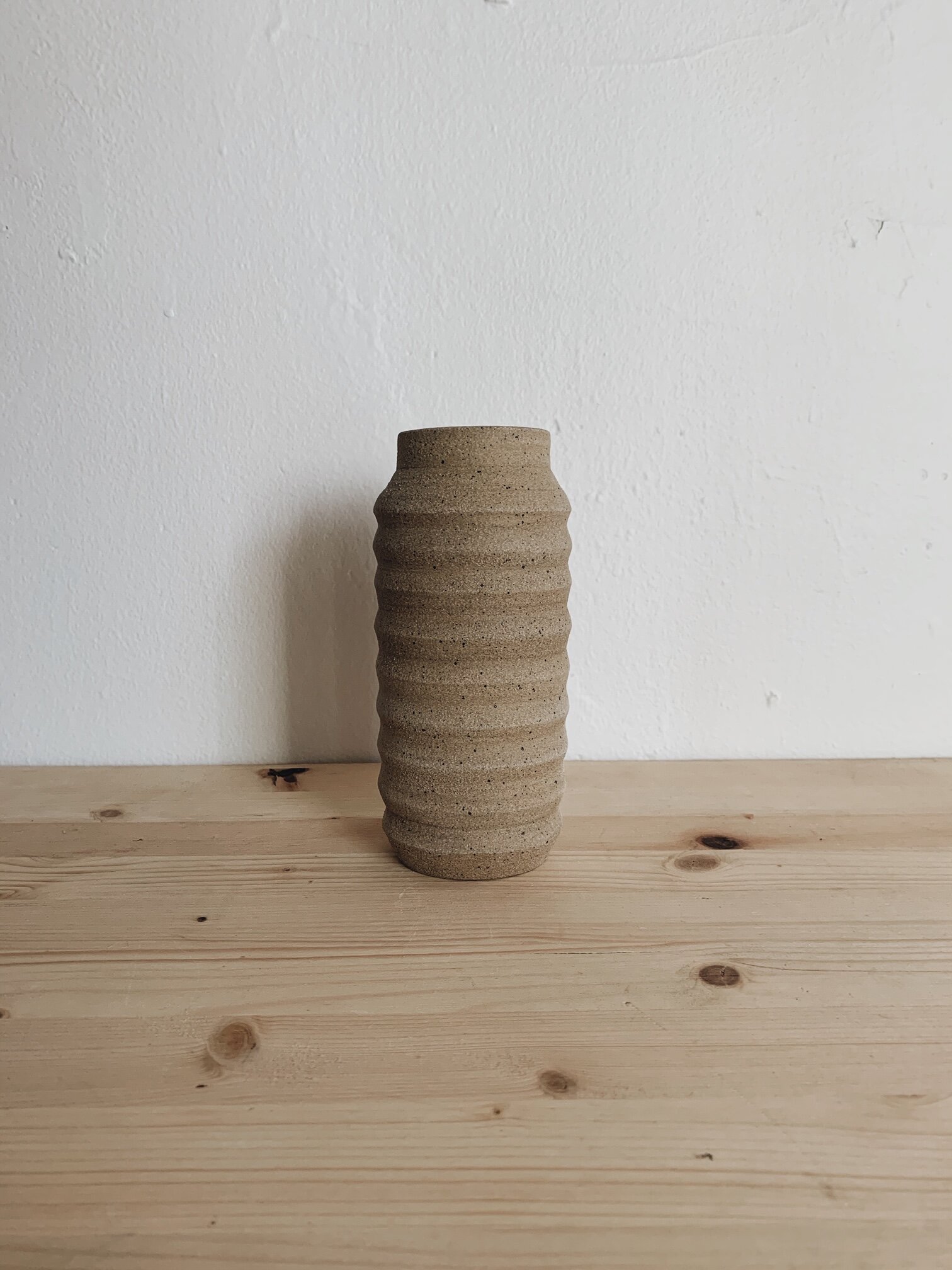 Bud Vase - Ripple Grey
