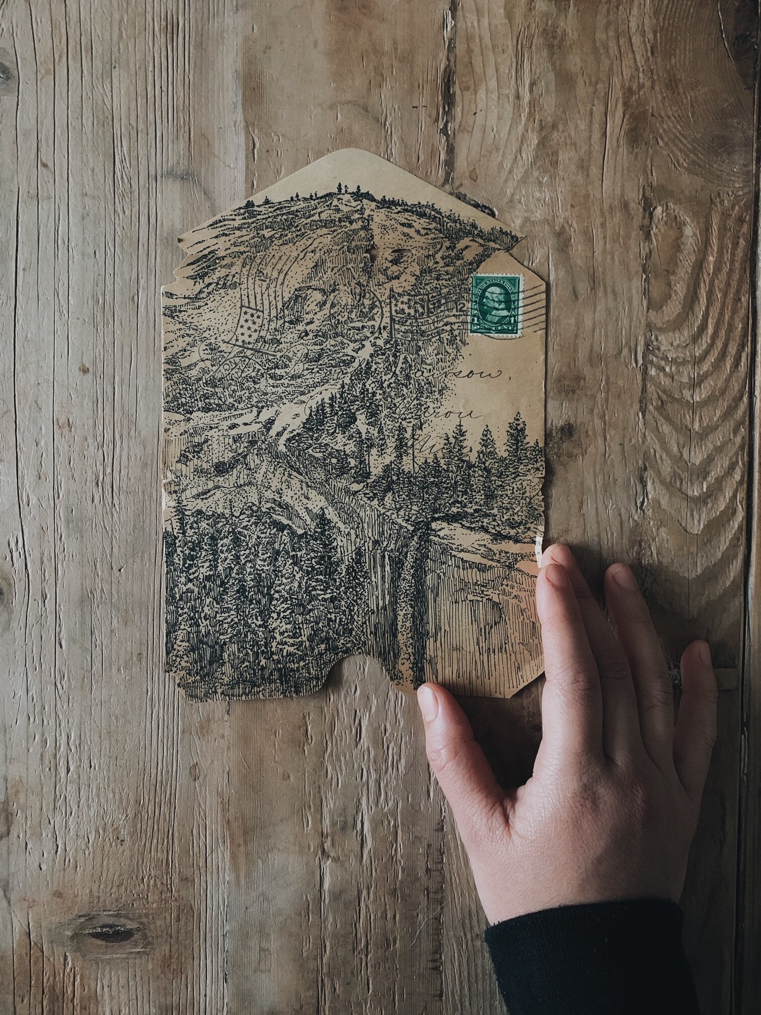 Original Envelope Drawing - Yosemite 3