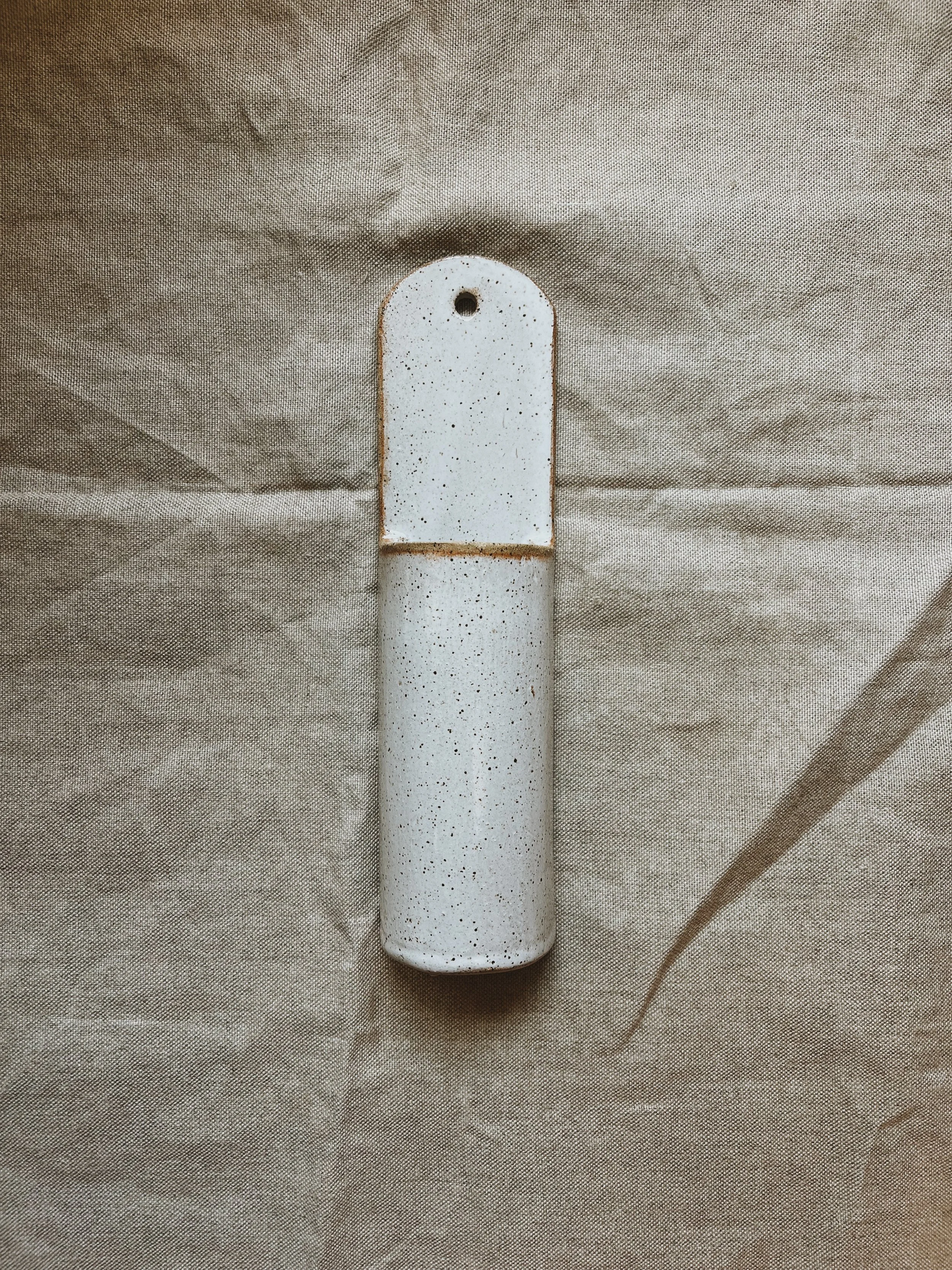 Wall Hanging Pillar - Gloss White