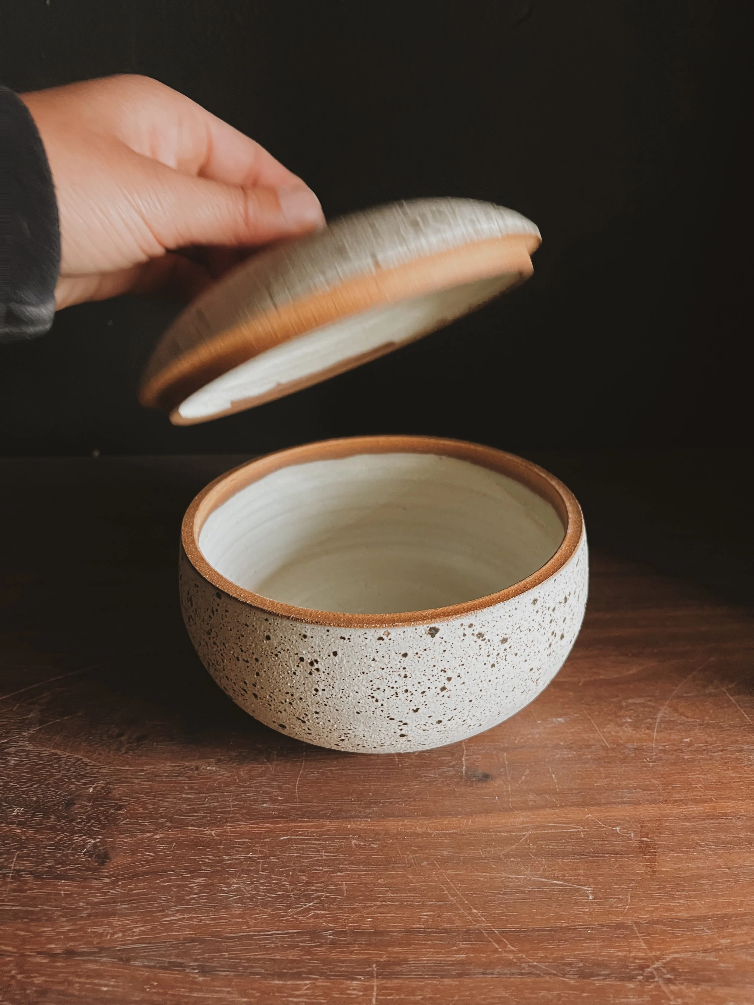 Lidded Form #1 Pebble