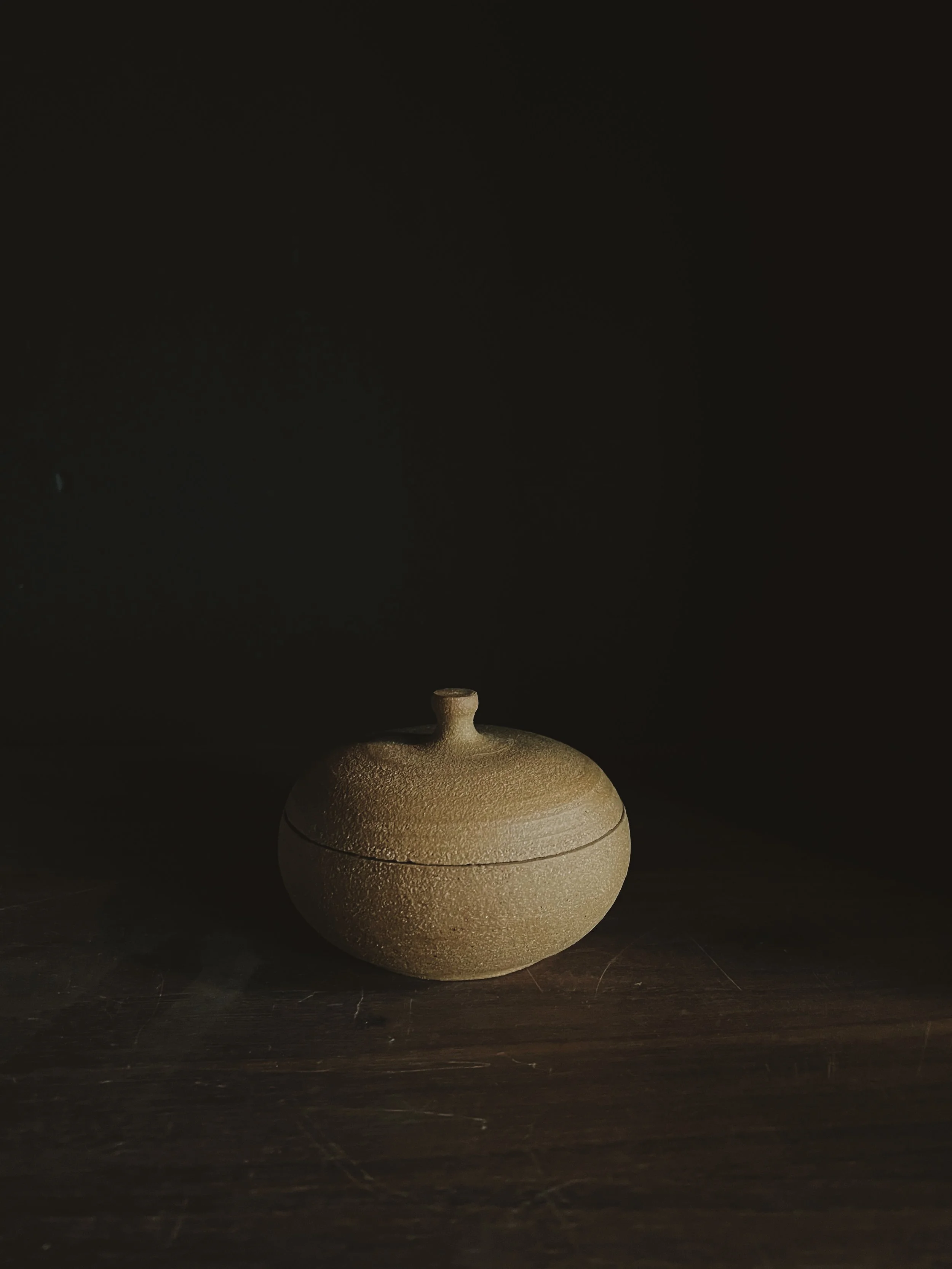 Lidded Form #3 Earthen