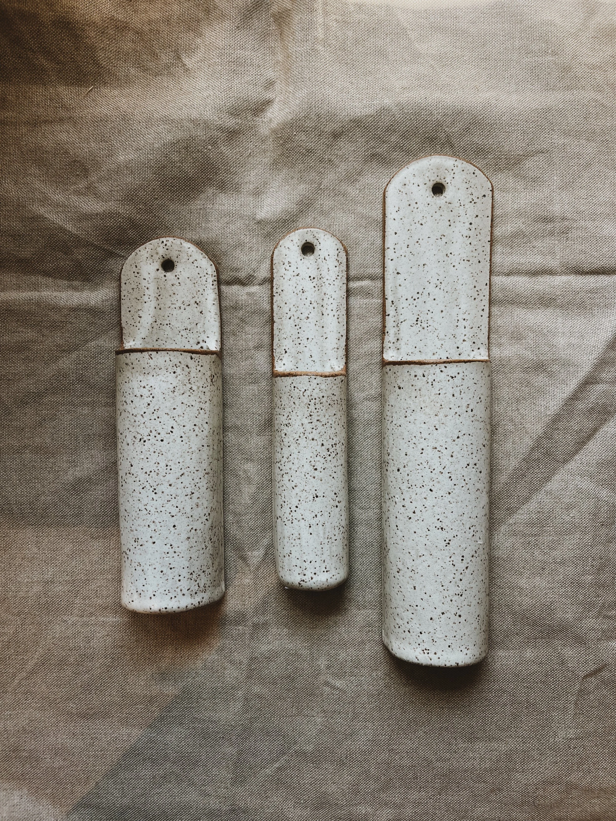 Wall Hanging Pillar - Matte White