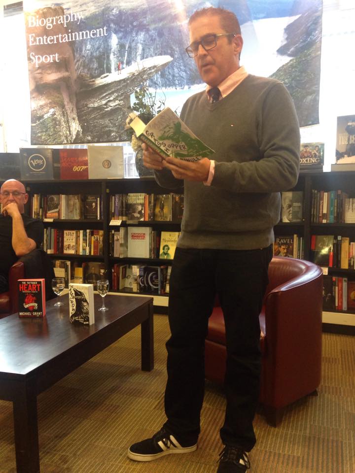 Andrew Smith reading from Grasshopper Jungle. 