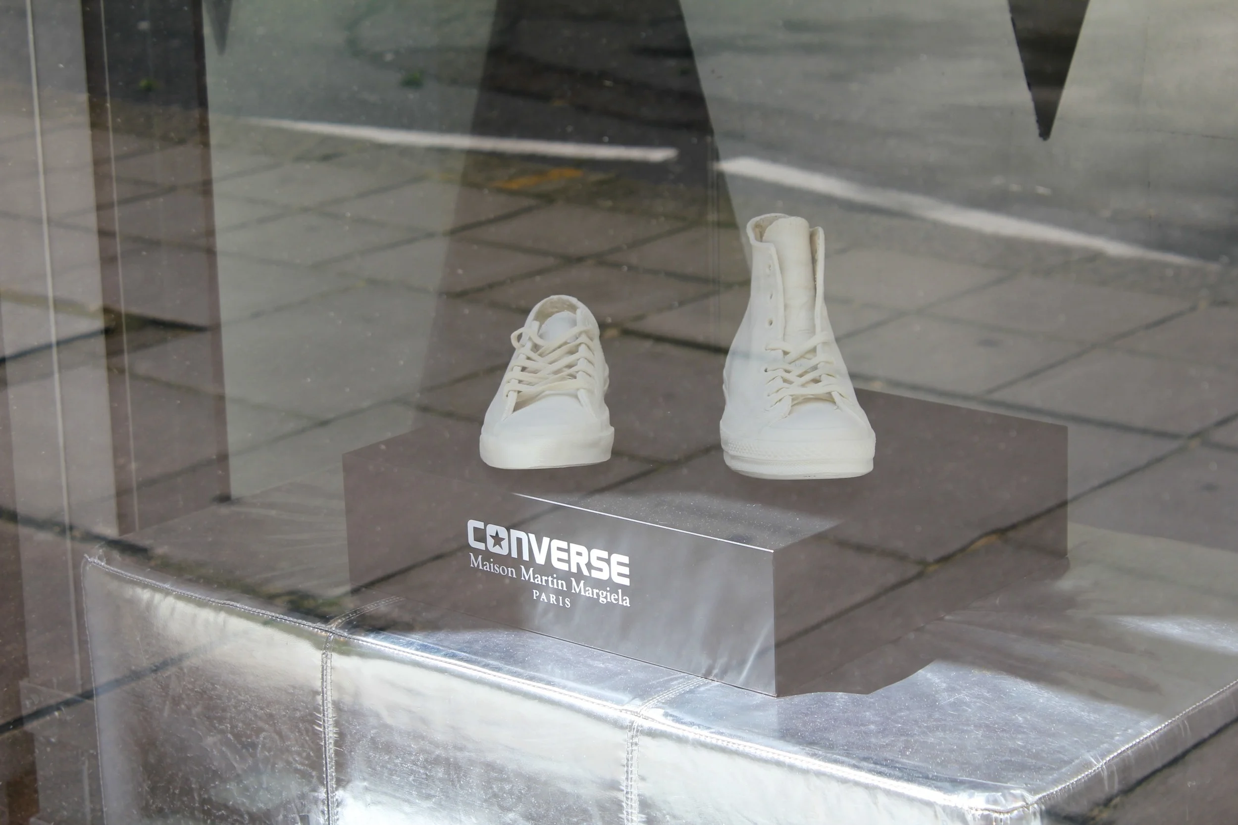 Converse x Maison Martin Margiela on the window display