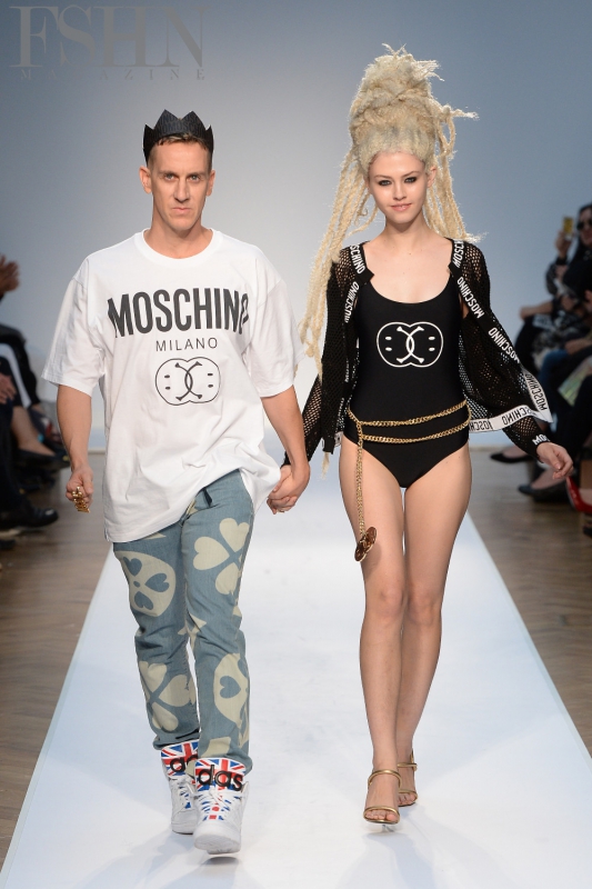 Moschino SS15: Jeremy Scott (left)