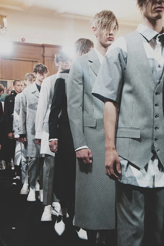 Backstage at Alexander Mcqueen SS15 ( source )