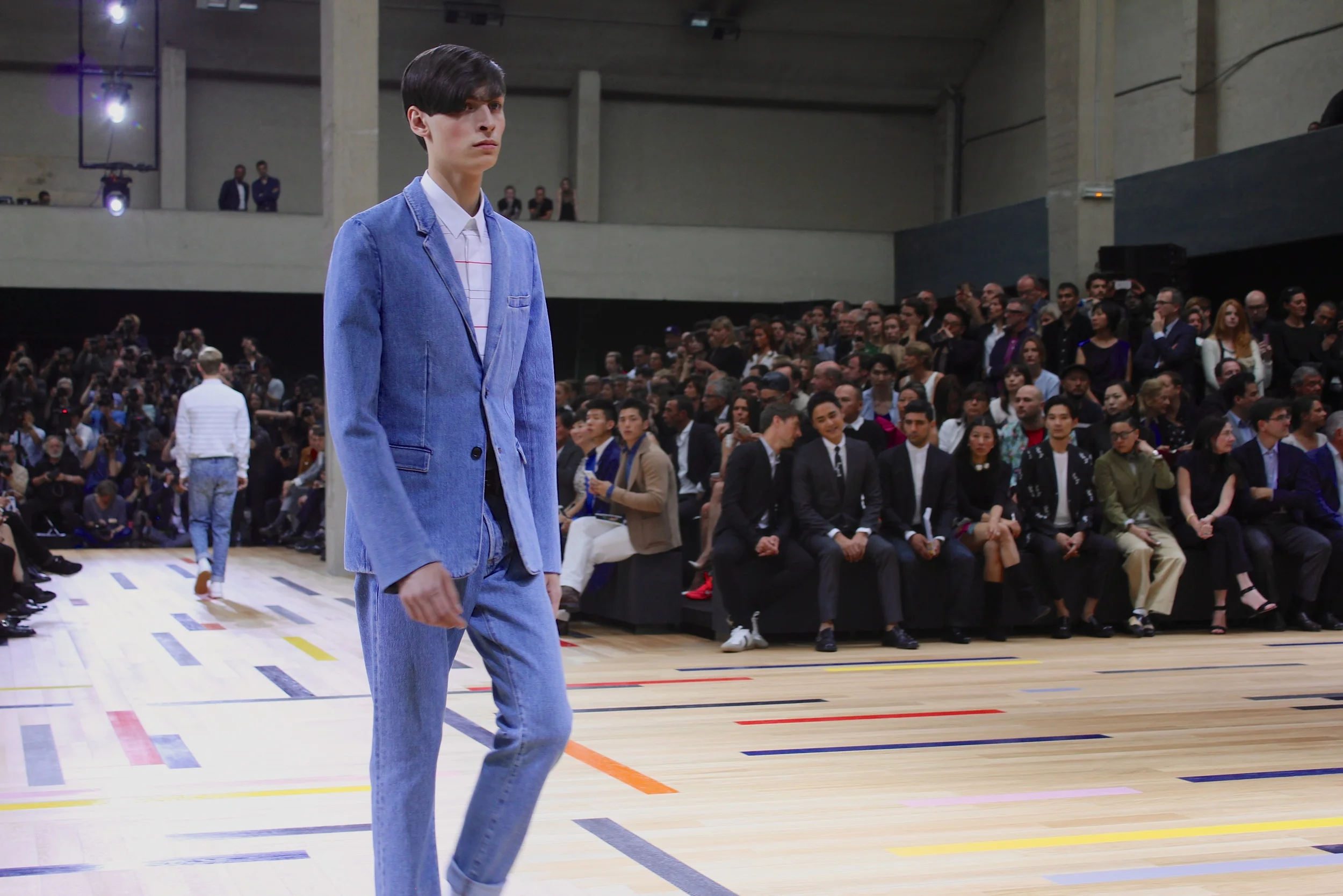 Icy-cool Blue Denim Suit
