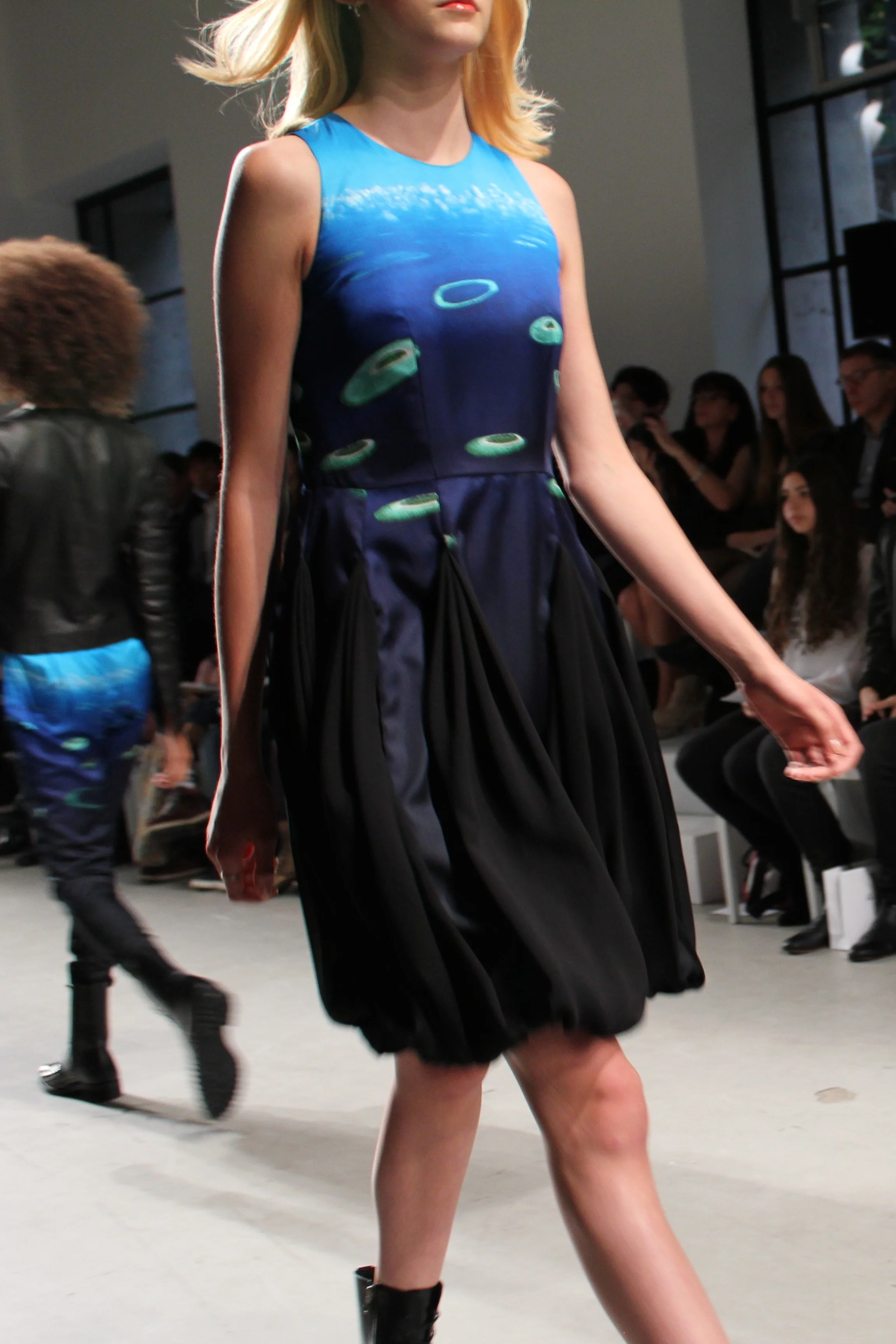The 'Maldives collage' print on dress
