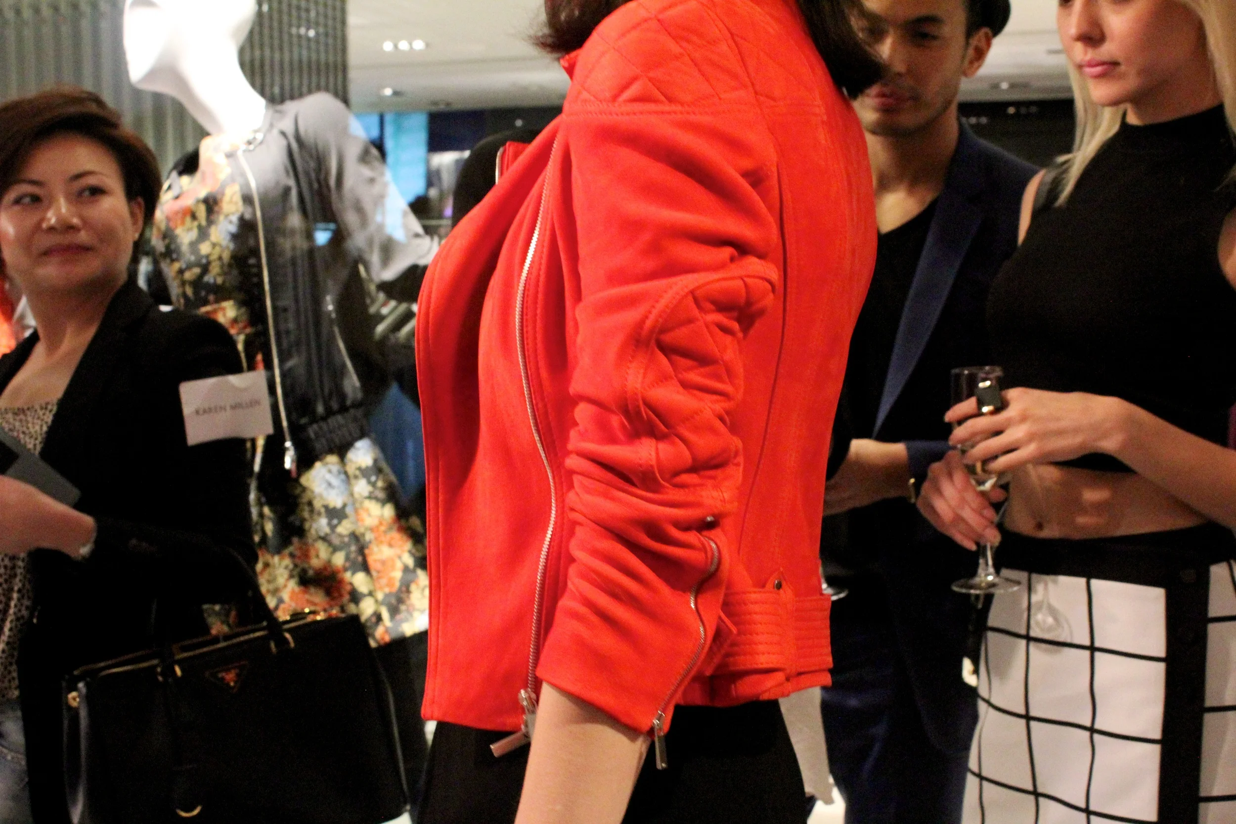 Jacket: Signature suede biker jacket