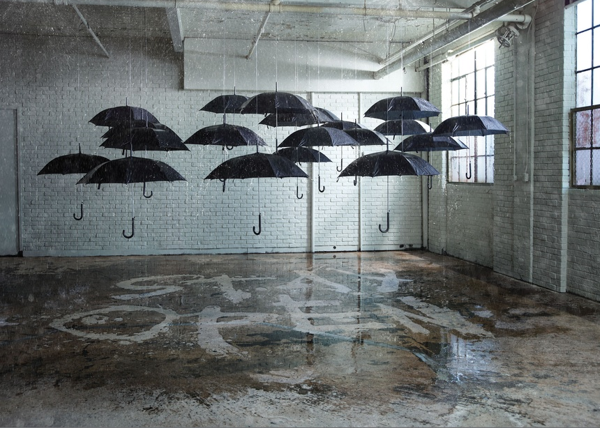 Superstition - opening umbrellas inside