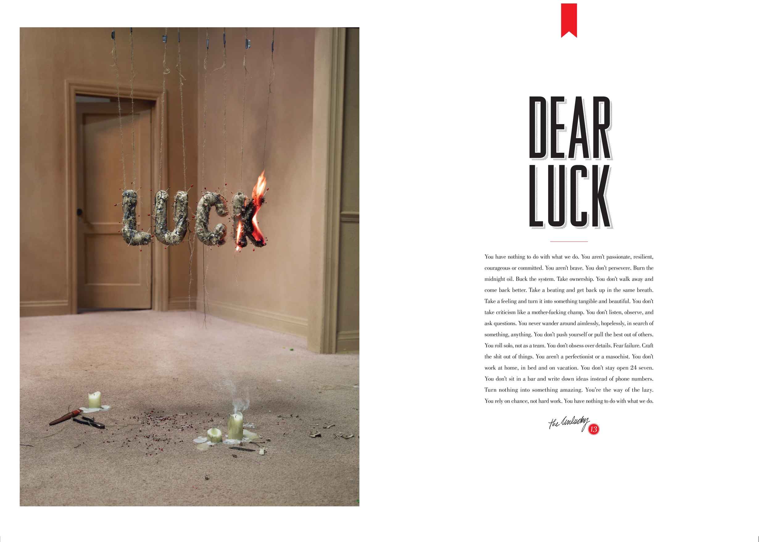 An Open Letter To Luck