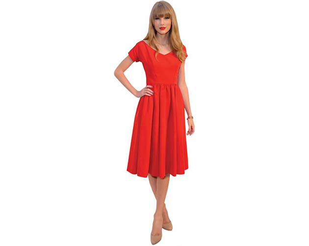 Lifesize Taylor Swift RED Cardboard Cutout
