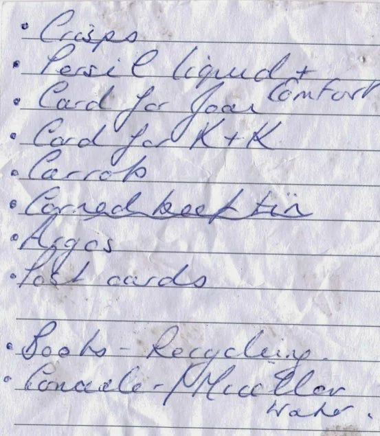Shopping Lists-Other Peoples.