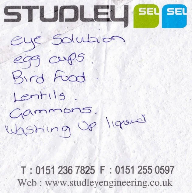 Shopping Lists, Other Peoples.