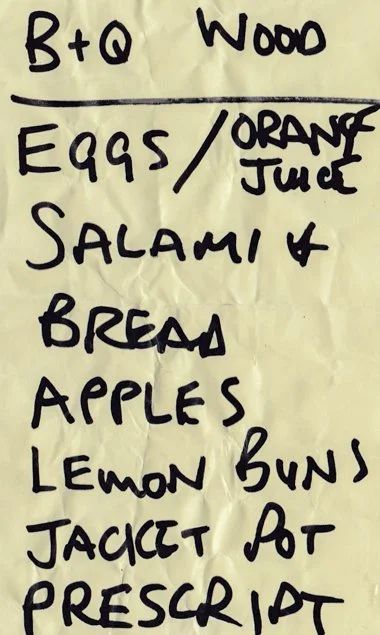Shopping Lists, Other Peoples.