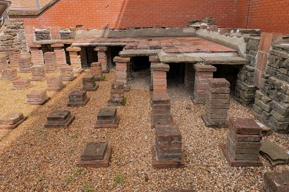 Roman, Roman Bathhouse Hypocaust, Millgate, Wigan.
