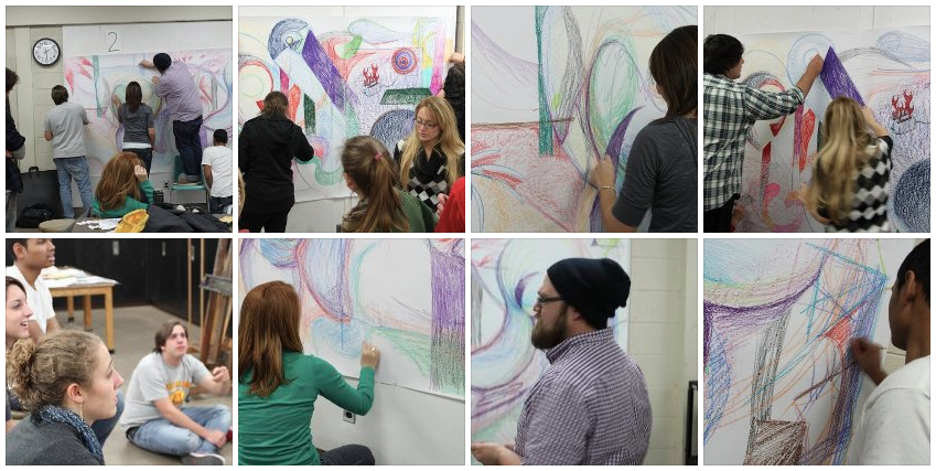 Collaborative Abstract Mural