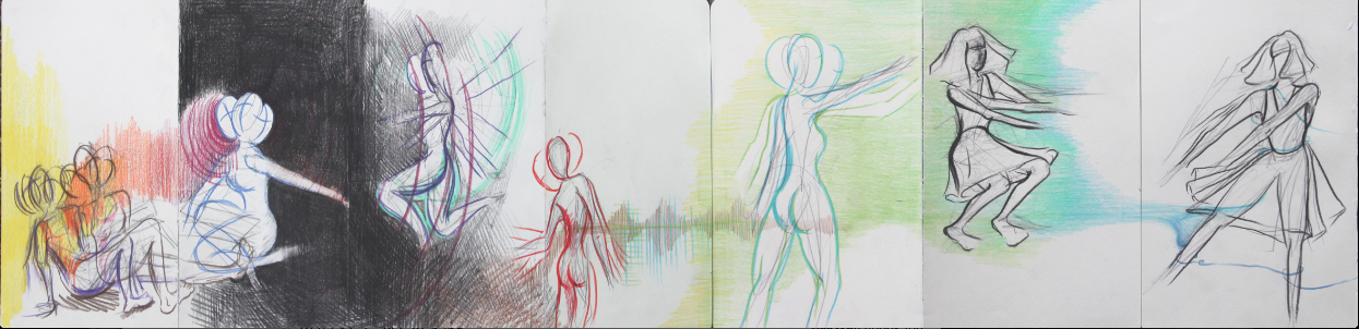 Figure in Motion Drawing