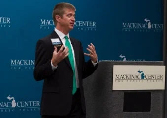 Dean Stansel, Mackinac Center for Public Policy, Issues & Ideas Forum, Detroit, September 16, 2014.