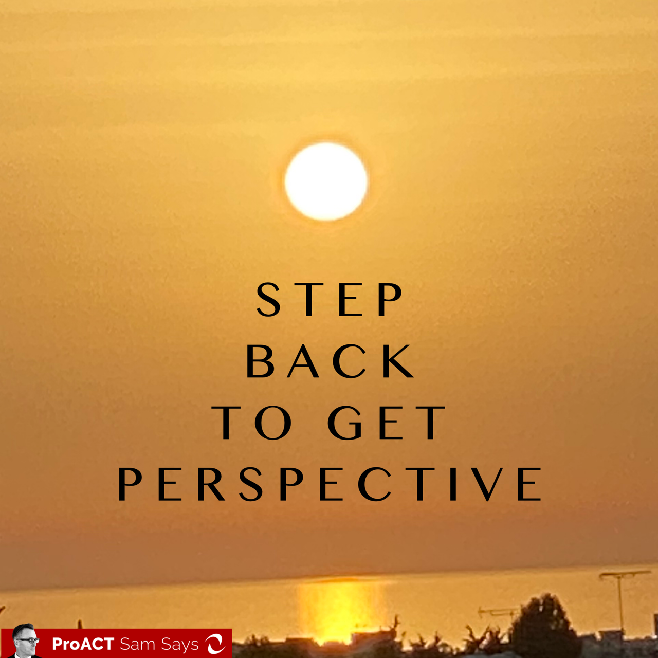 Step Back to Get Perspective