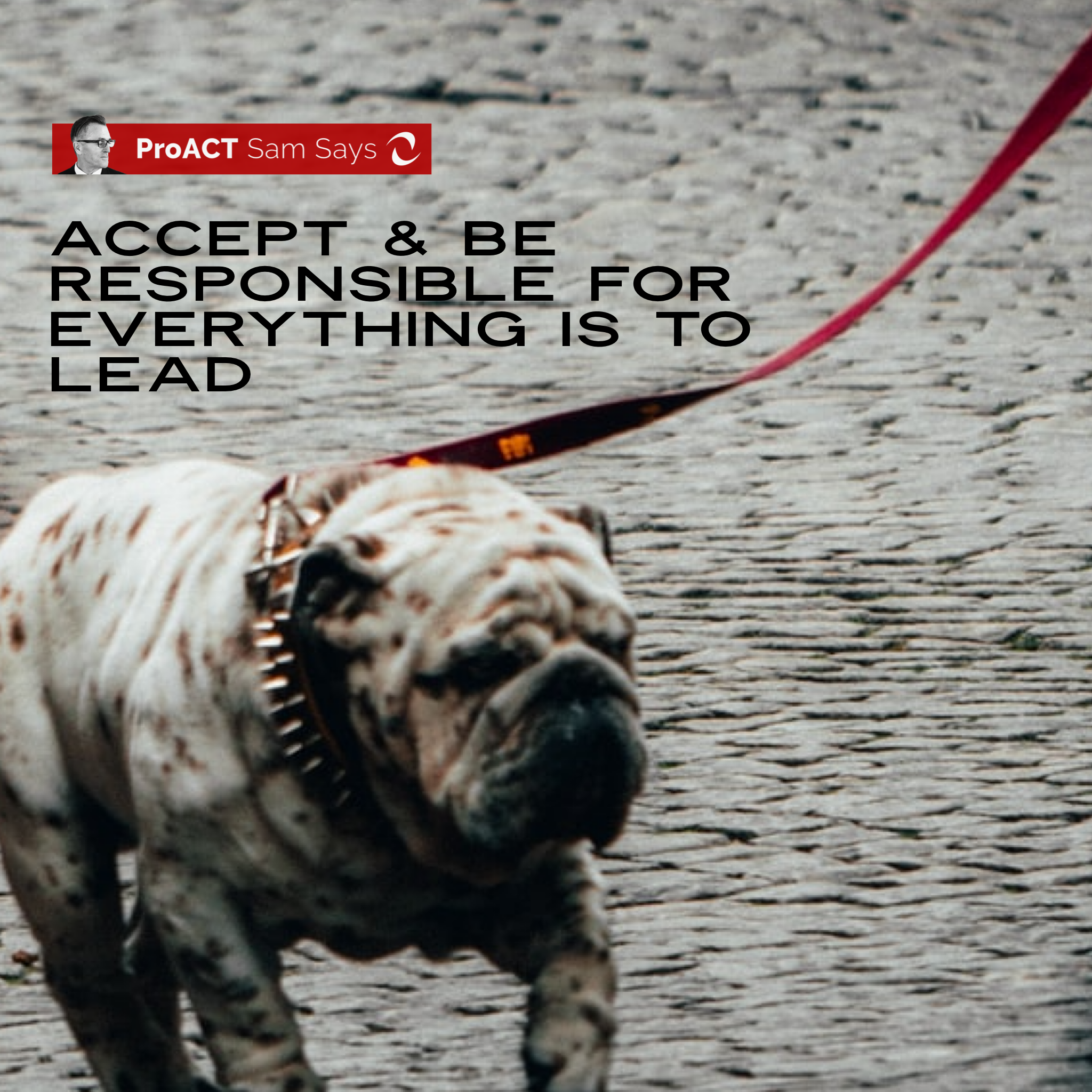Accept &amp; Be Responsible for Everything is to Lead