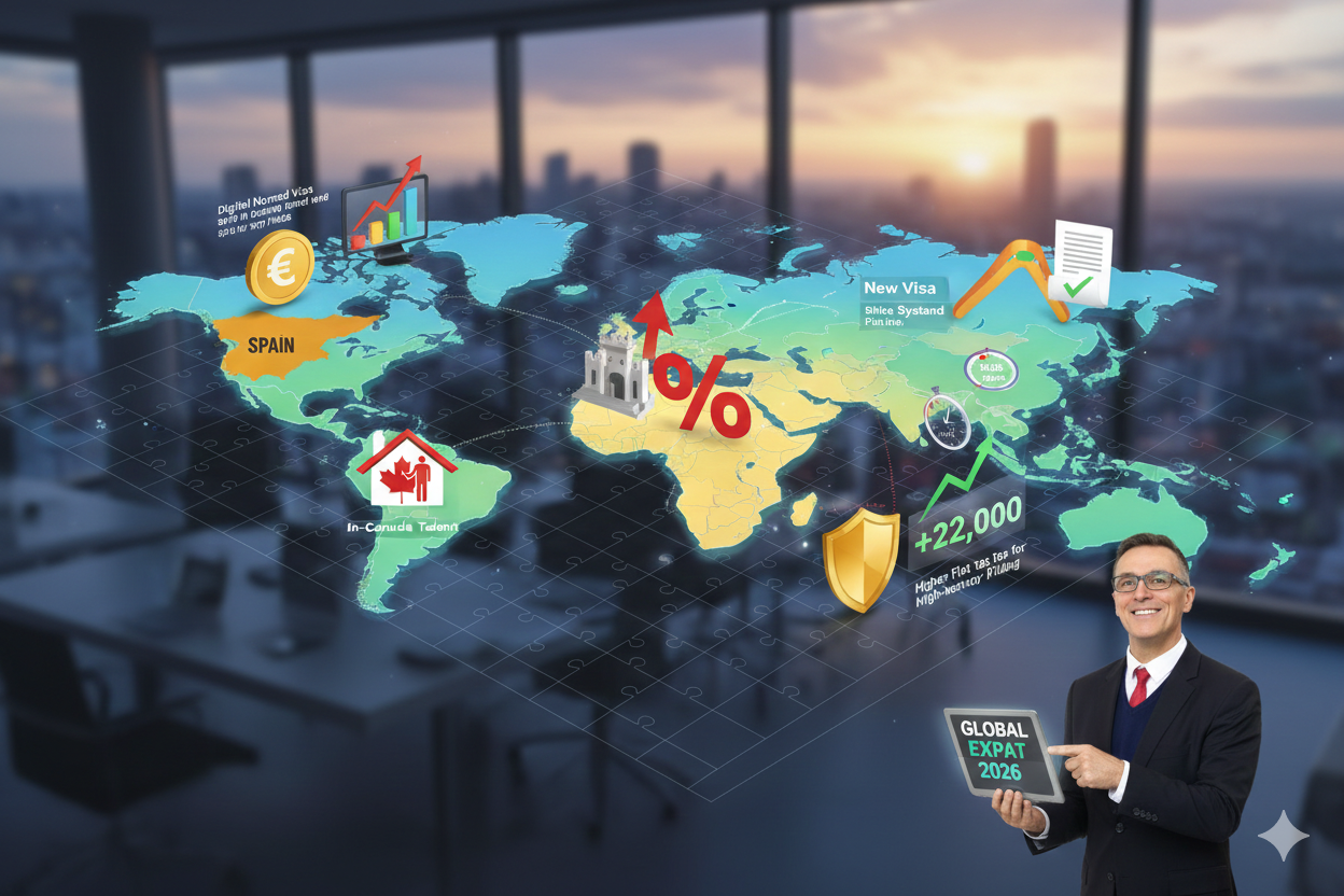 Expat Briefing: Shifts in Spain, Italy, Australia, Canada &amp; Cyprus