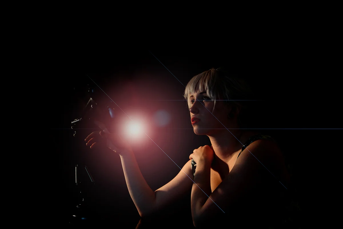Lamp Flare Portrait