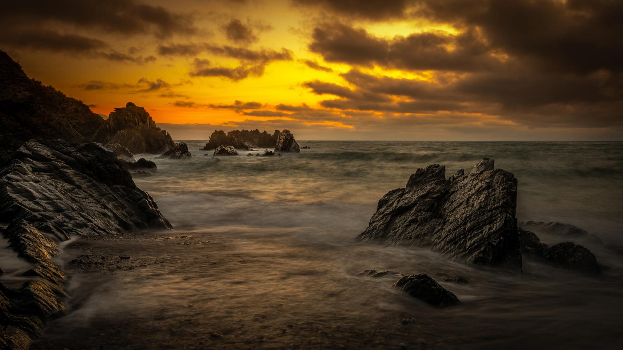 Combsgate Woolacombe North Devon Sunset