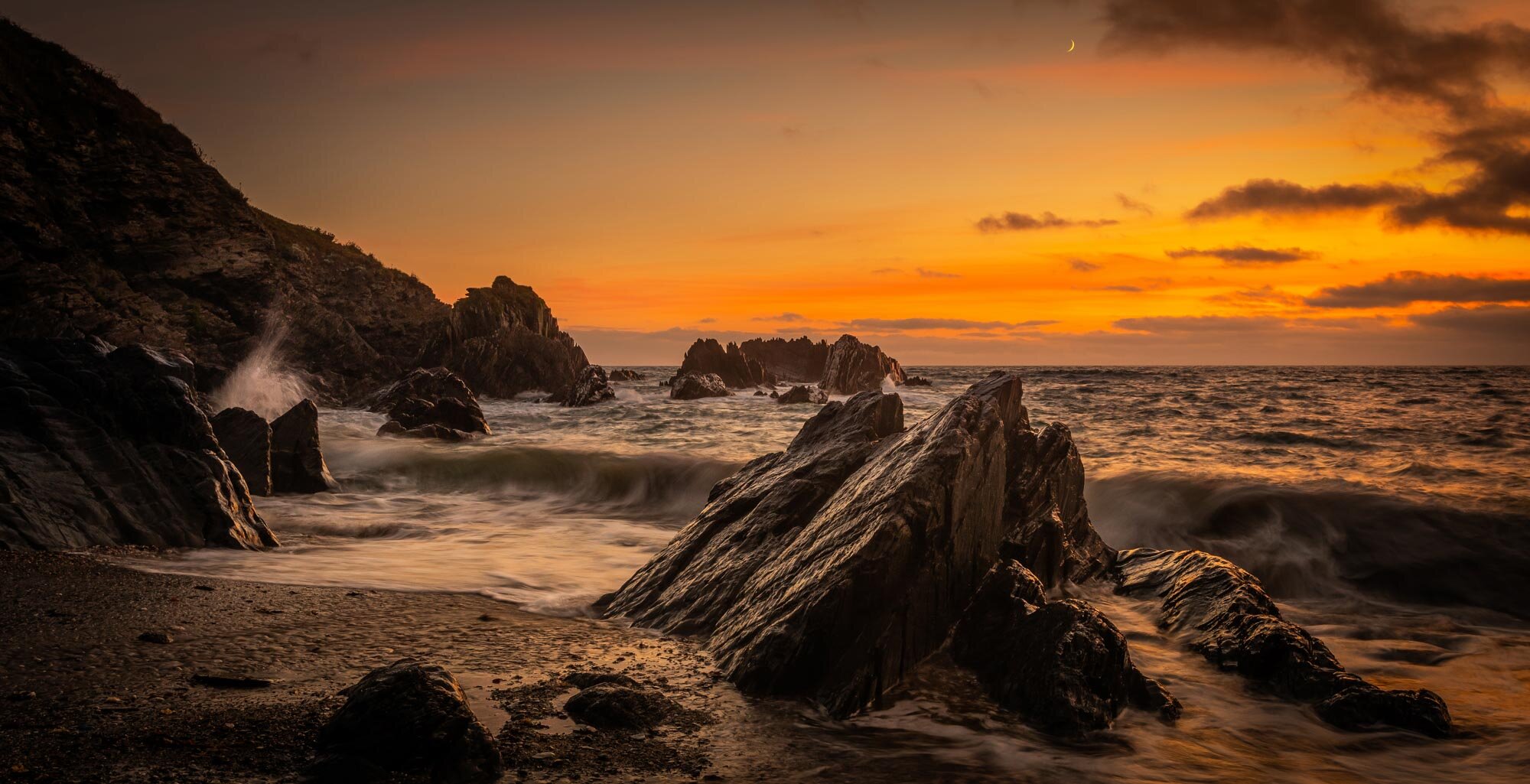 Combsgate Woolacombe North Devon Sunset