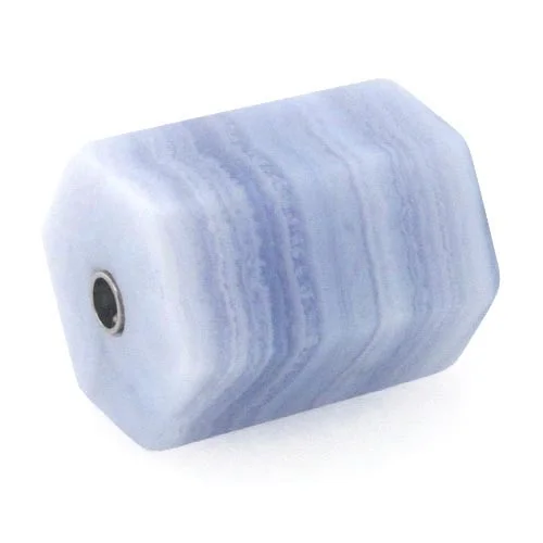 Chalcedony barrel clasp