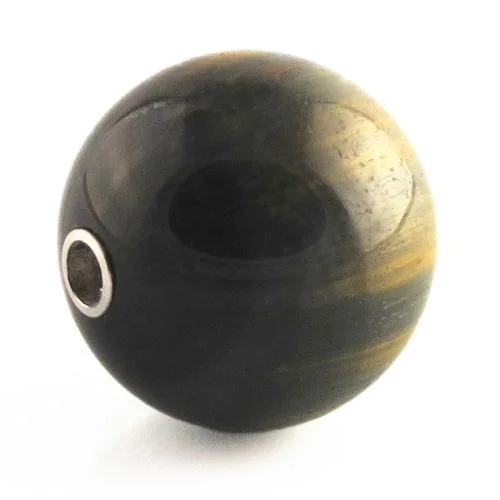 Falcon's-eye ball clasp