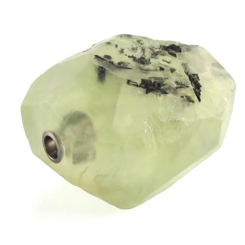 Prehnite nugget clasp