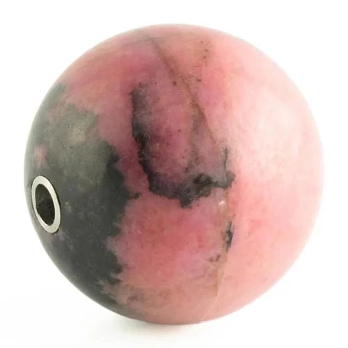 Rhodonite ball clasp