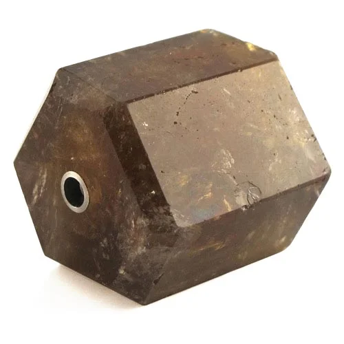 Smoky quartz hexagonal barrel clasp