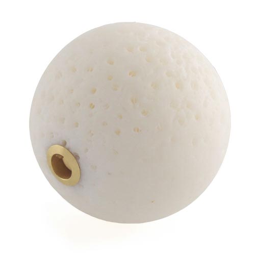 White coral ball clasp